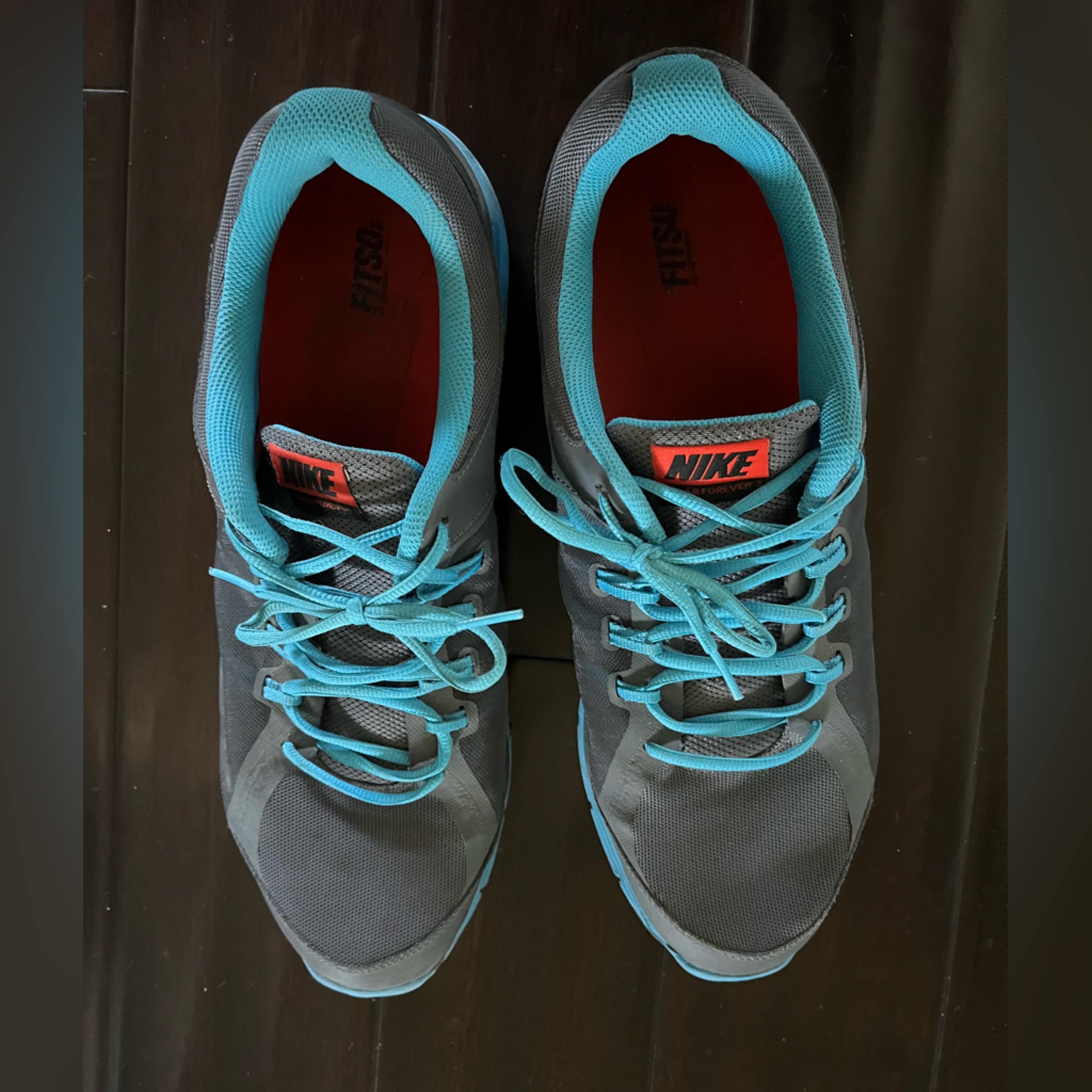 Nike Shoes | Gray And Blue Nike Men’s Athletic Sneakers Size 15 | Color: Blue/Gray | Size: 15