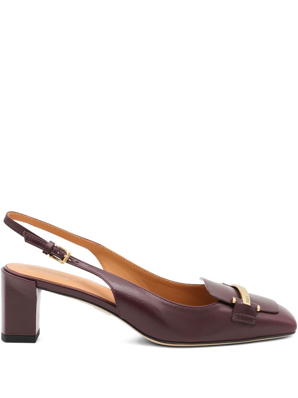 Leder Slingback-Pumps EU41