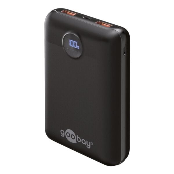goobay Schnelllade Powerbank 20000 mAh schwarz schwarz, 7x10.9x2.83 cm