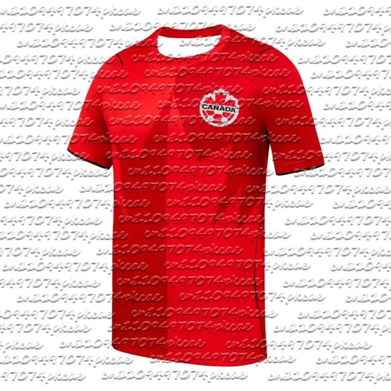 Nouveau Maillot Domicile Équipe Canada 2026 Compétition Mondiale – T-shirt de Supporter de Football pour Homme, Séchage Rapide et Respirant, Vêtement de Sport