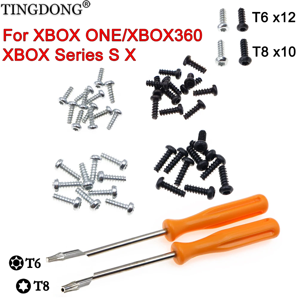 9mm T8 Screws 7mm T6 Screw Installation Kit For XBOX ONE/XBOX360/XBOX Series S X Controller Repair Replacement Accessories