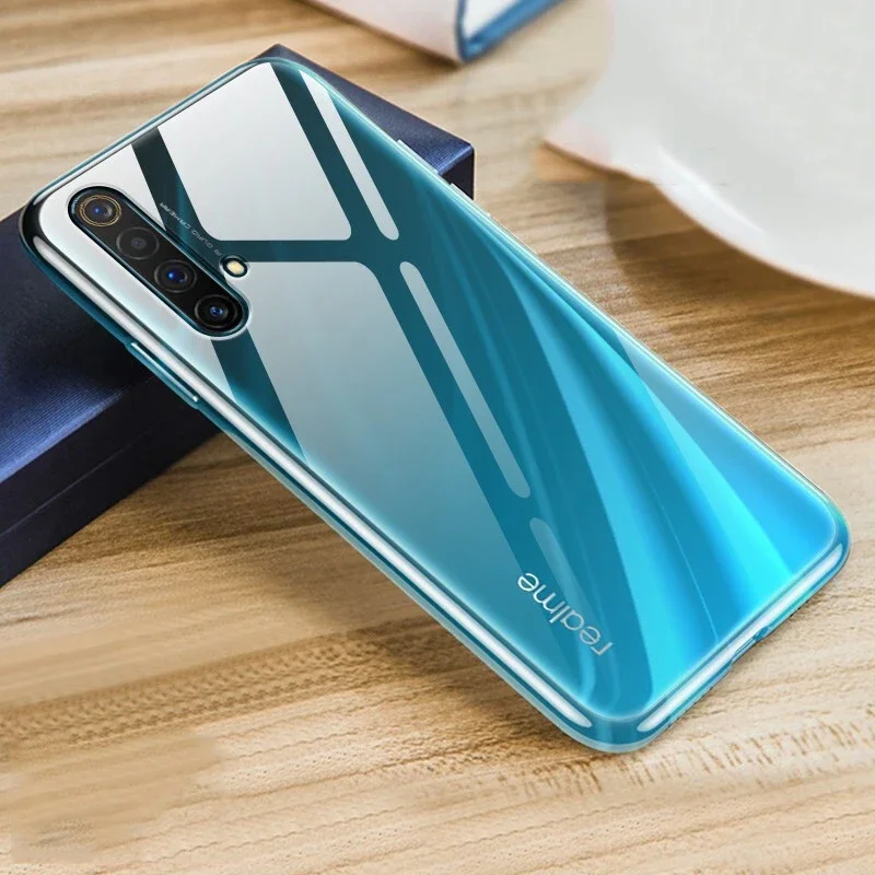 Custodia per telefono trasparente per OPPO Realme 6 7 Pro 5 X50 X2 X7 Pro Custodia morbida in silicone TPU Cover posteriore OPPO Realme X Lite 5s XT X3 Pro Custodia