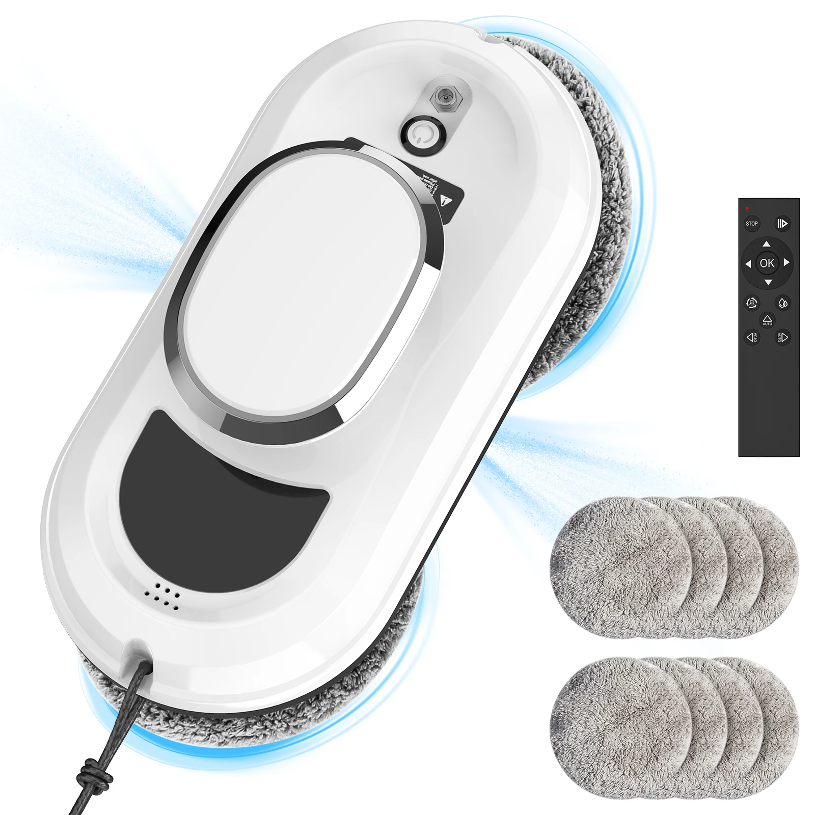 Robot de nettoyage automatique des fenêtres, robot aspirateur pour fenêtres, robot de nettoyage de vitres à distance, outil de nettoyage de vitres électrique intelligent