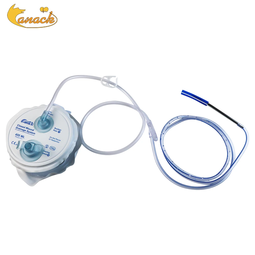 Geschlossenes Wundentwässerungssystem mit Feder-Unterdruckgerät, medizinisches PVC-Abflussrohr, chirurgisches Übungszubehör Image