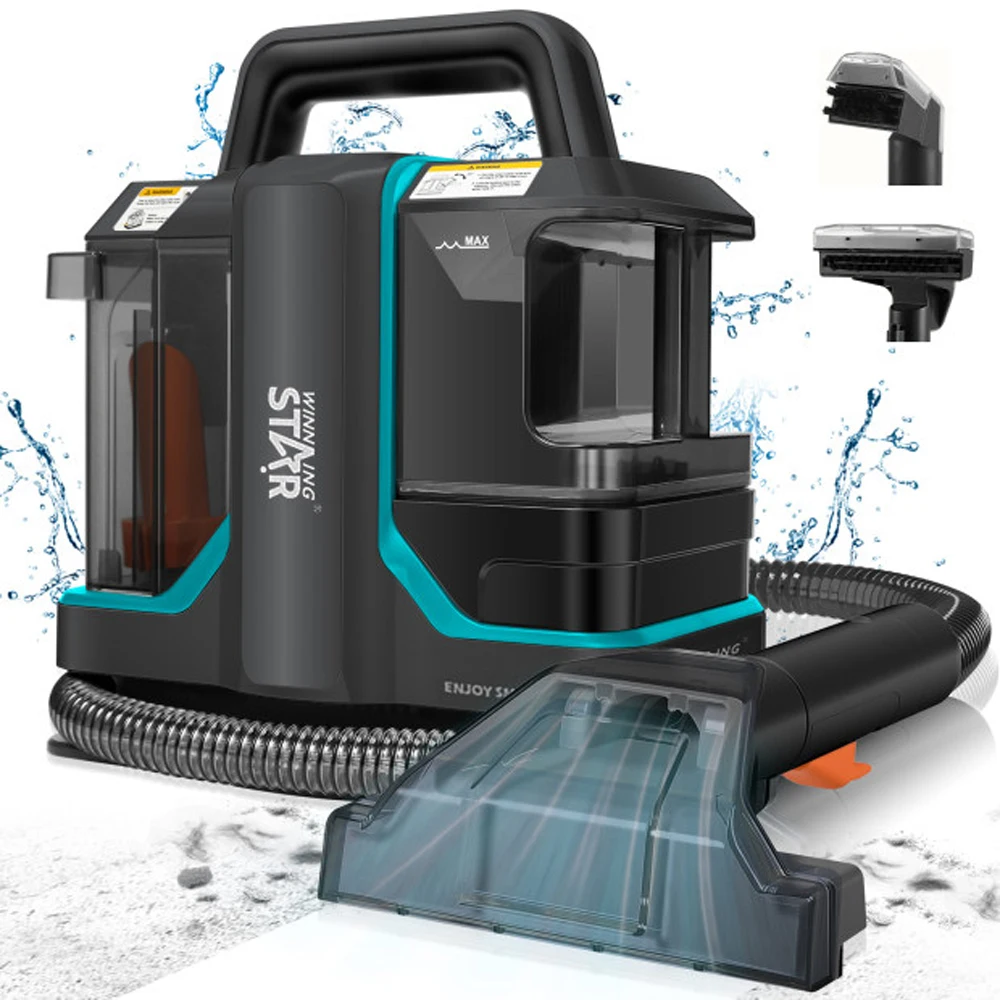 450W Reinigungsmaschine 11KPA Leistungsstarker tragbarer Teppich- und Polsterreiniger für Tierflecken - Spezielles Reinigungsgerät für Sofa und Autositz Image