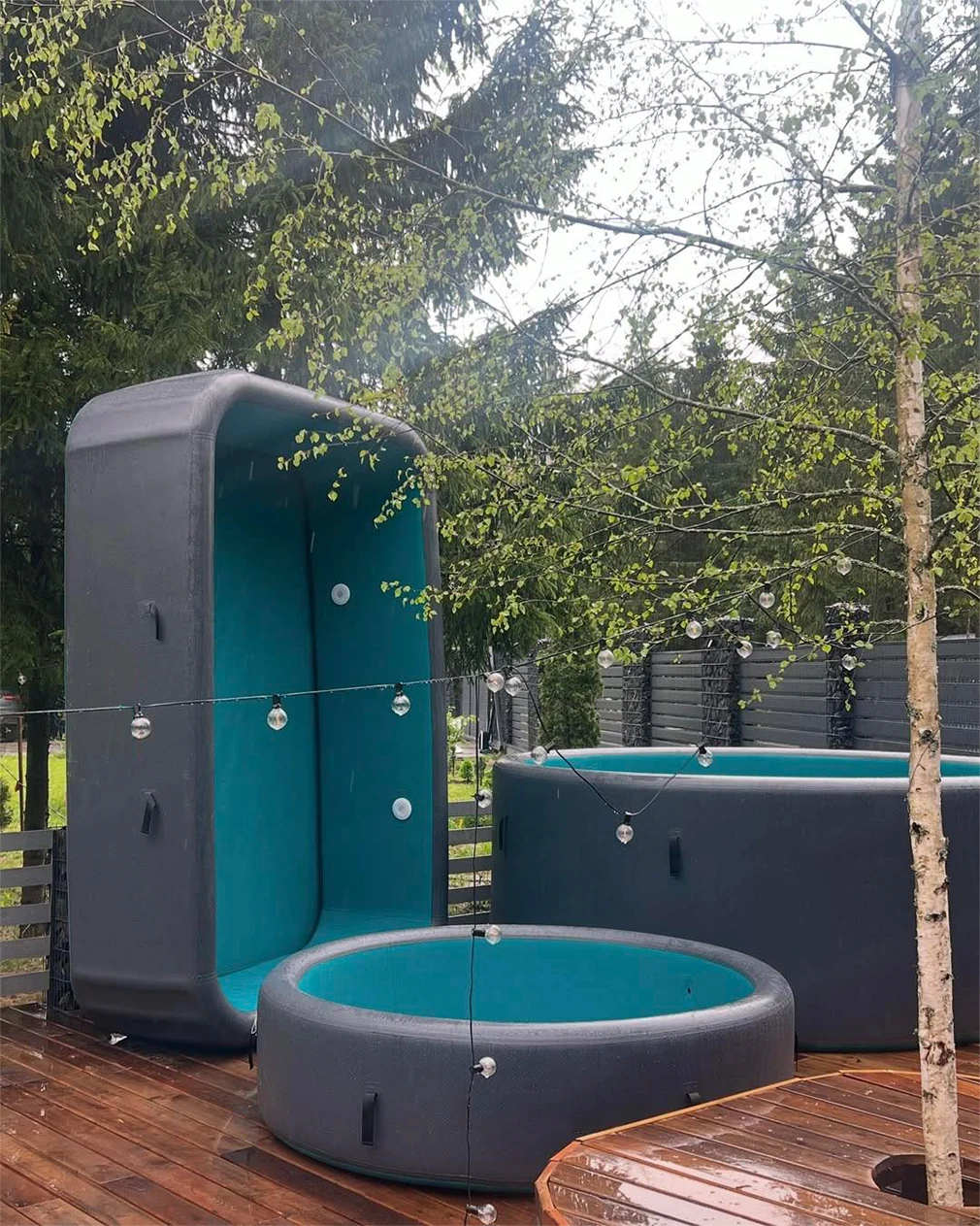 Für den Hersteller: Tragbarer, langlebiger aufblasbarer Riesenpool aus Drop-Stitch-Material für Kinder und Erwachsene (m) Image