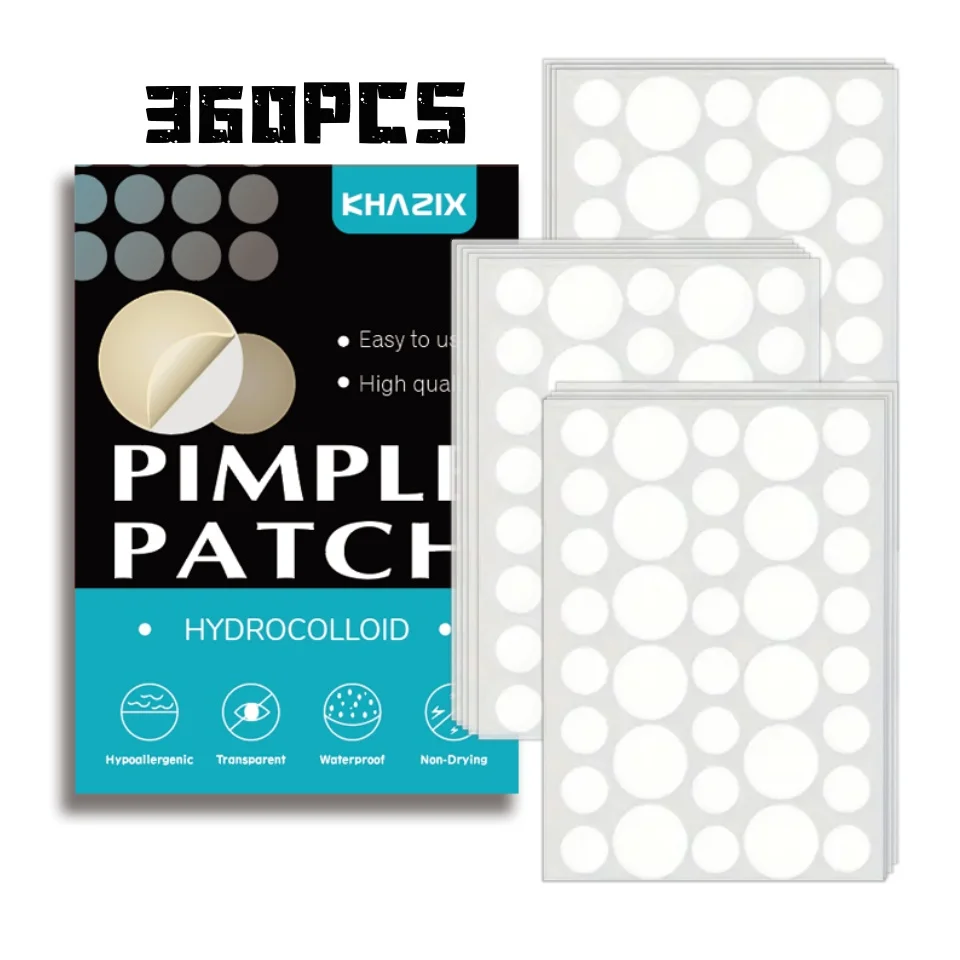 360 Stück hautfarbene runde Akne-Pflaster | Hydrokolloid und sanfte Abdeckung Image