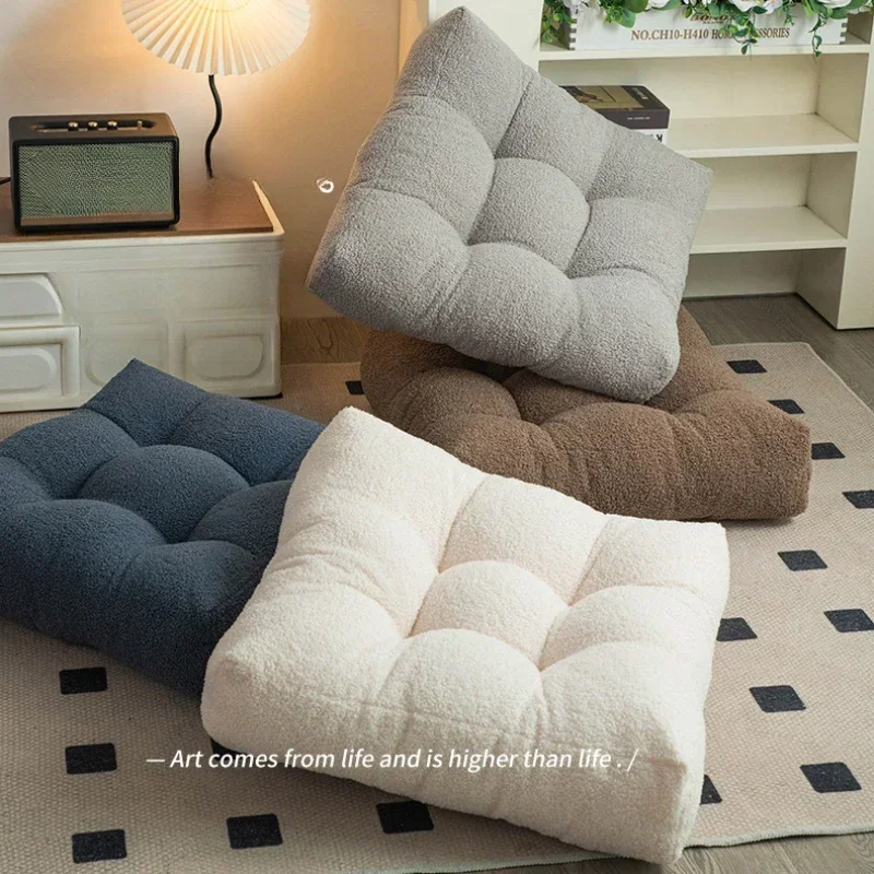 1PC Winter Verdicken Quadratischen Stuhl Sitzkissen für Esszimmer Terrasse Home Office Indoor Outdoor Garten Sofa Gesäß Kissen 45/55cm Image