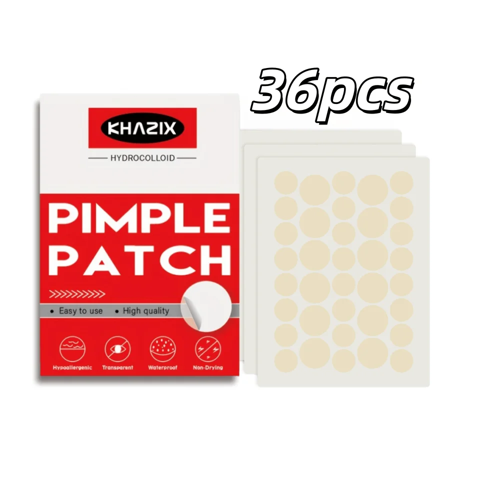 36-teiliges Akne-Pflaster, deckt Pickel und Akne ab, Akne-Pickel-Pflaster zum Abdecken von Pickeln und Hautunreinheiten ab, Image