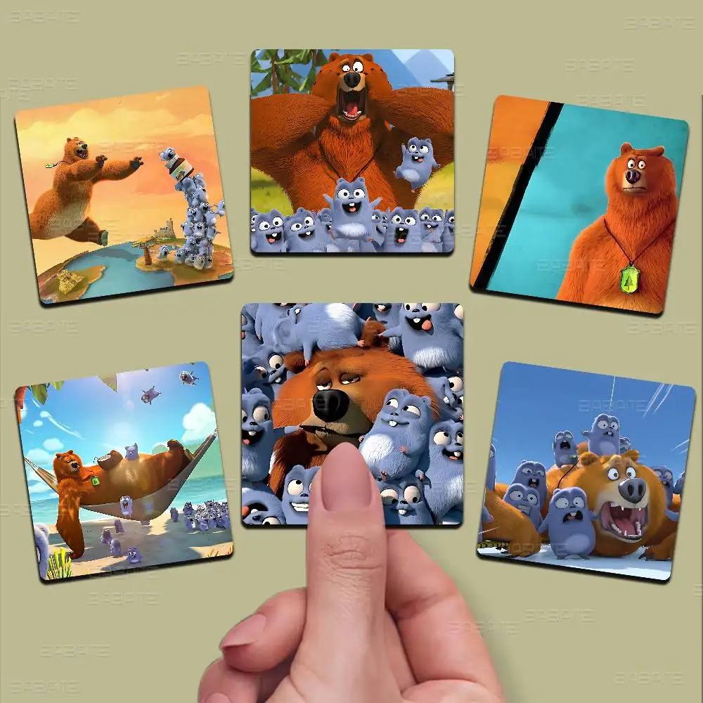 Grizzy And The Lemmings Magnetprodukte Personalisierte Sublimations-Kühlschrankmagnete für die Küche Image