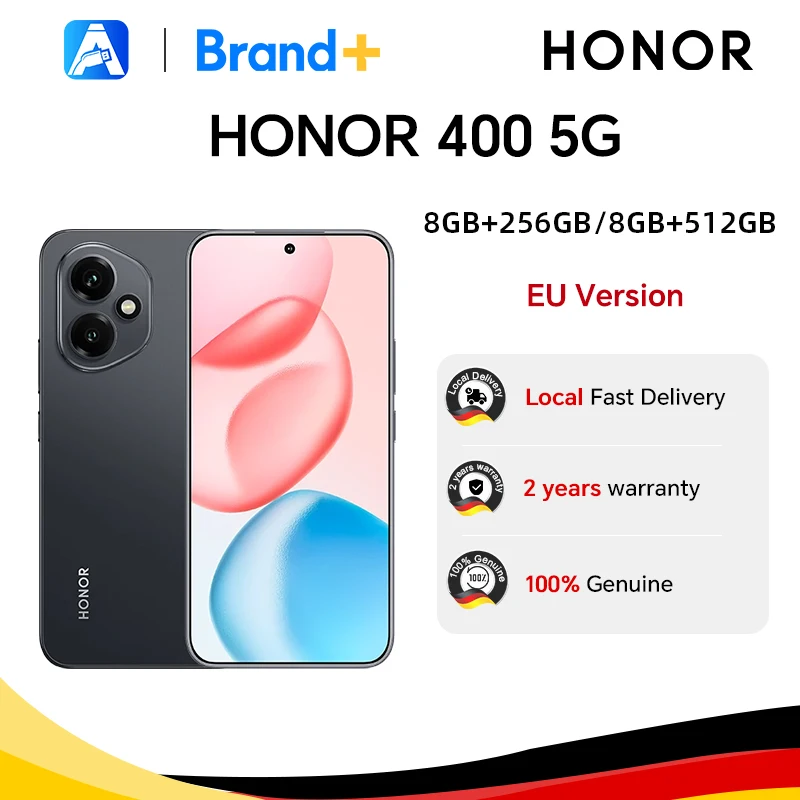 HONOR 400 5G, EU-Version, 5G Smartphone, 200MP Ultra-Klare KI-Hauptkamera, Qualcomm Snapdragon 7 Gen 3, 5300 mAh Akku Image