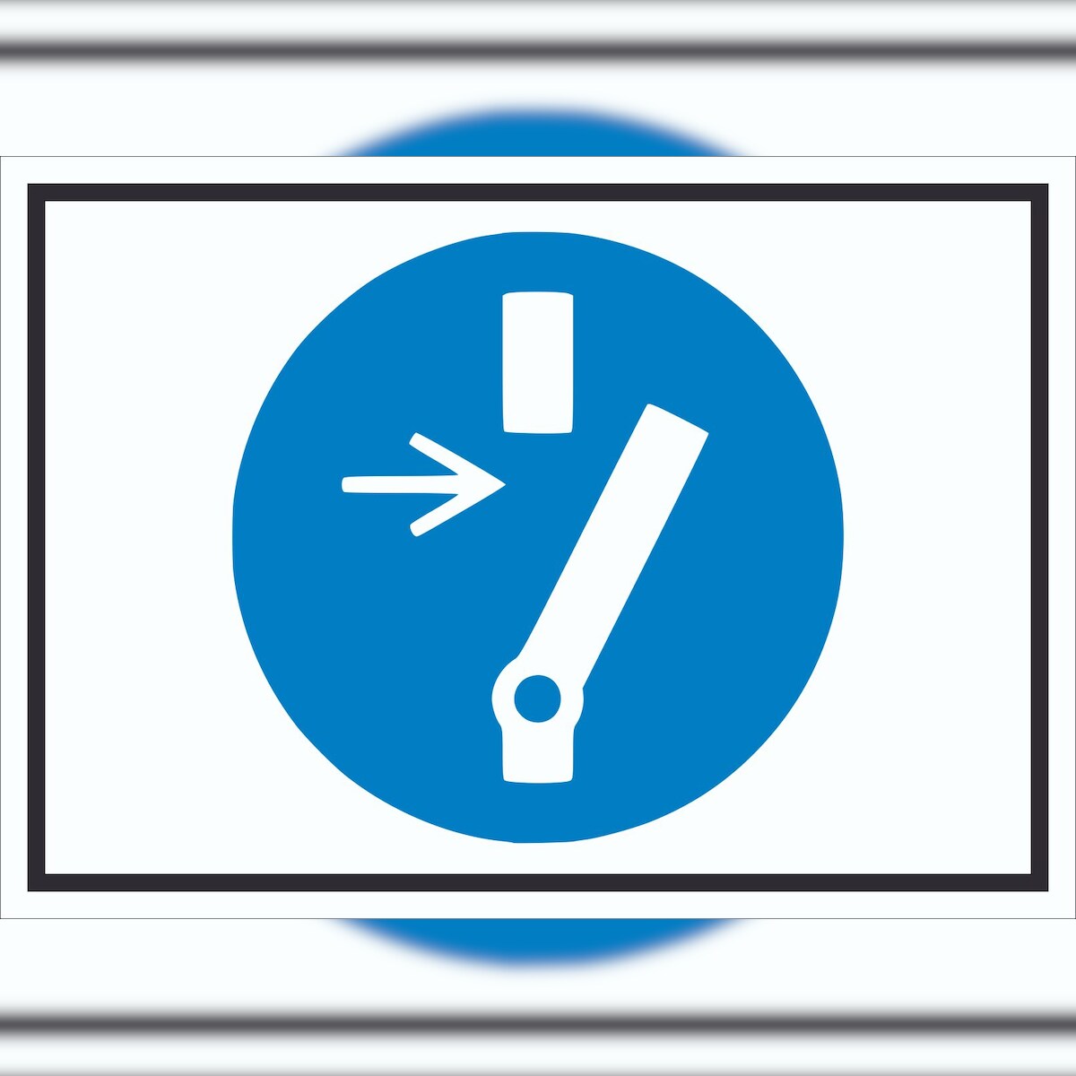 HB-Druck Vor Wartung oder Reparatur freischalten Symbol Schild A2 (420x594mm) Image