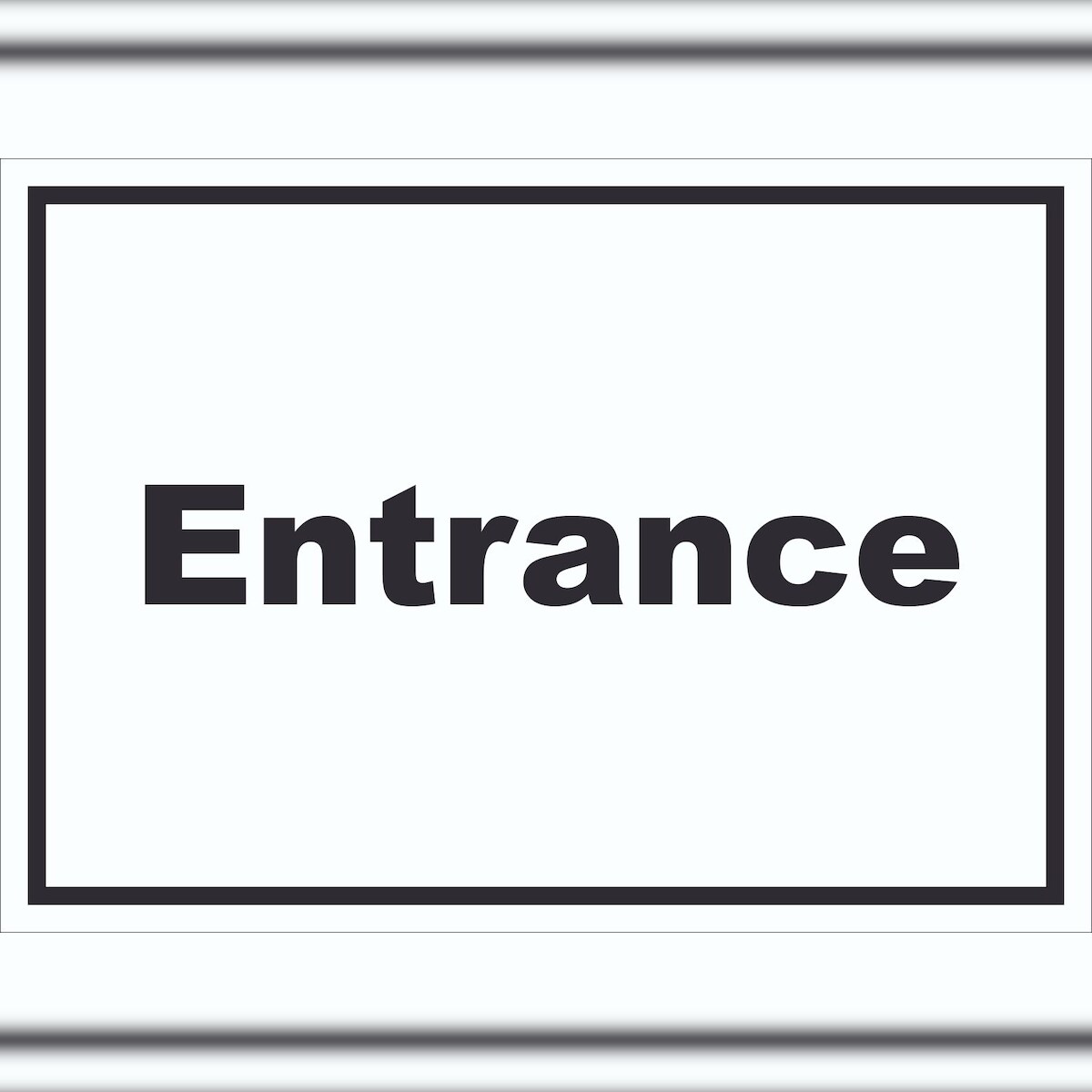 HB-Druck Entrance Schild mit Text Eingang waagerecht A5 (148x210mm) Image