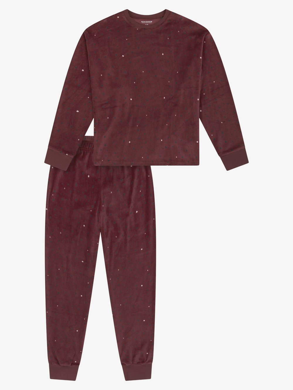 Schiesser Pyjama Mädchen bordeaux, 176 Image
