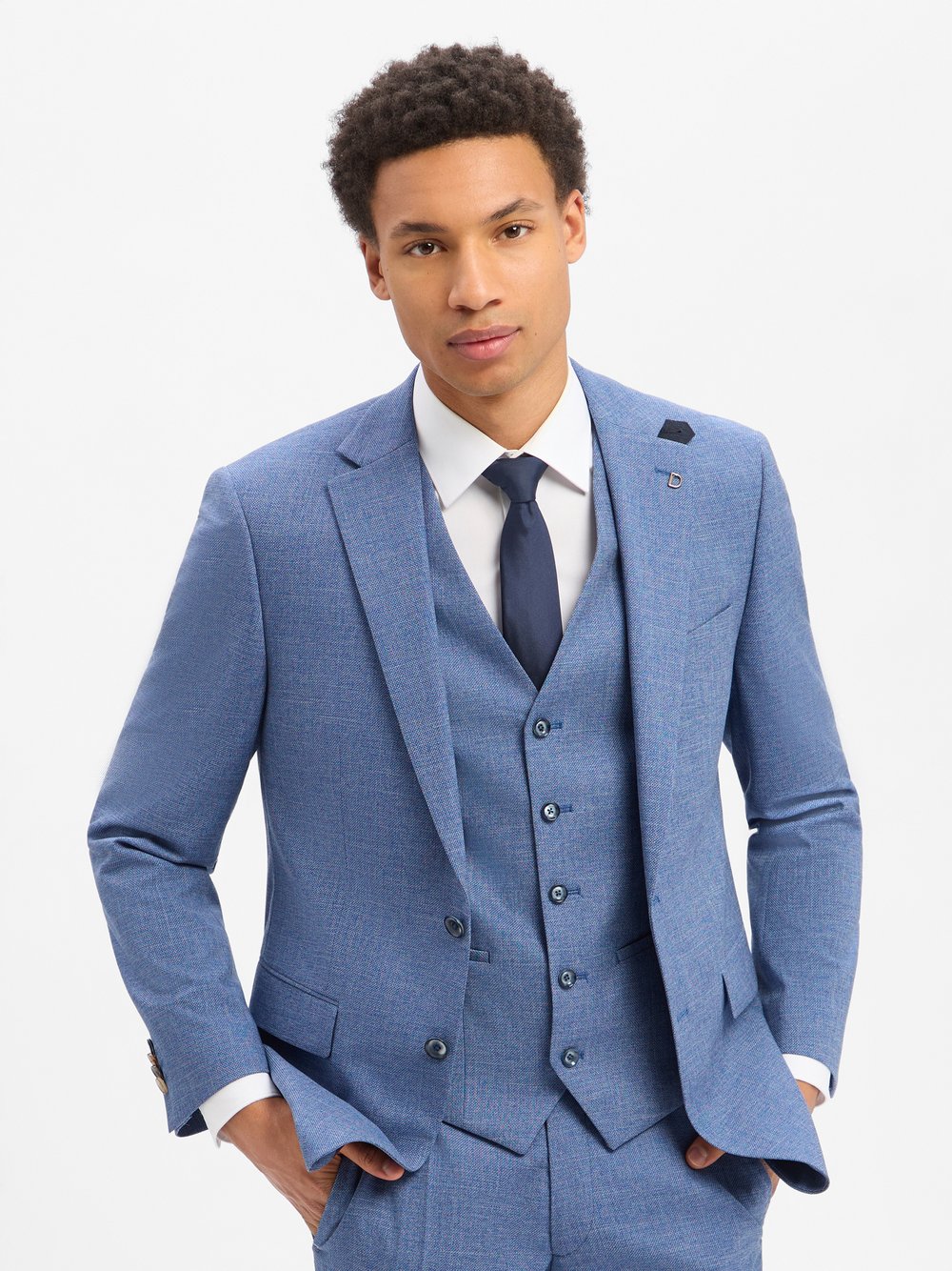 Digel Baukasten-Sakko mit Woll-Anteil Herren Modern Fit indigo, 48 Image