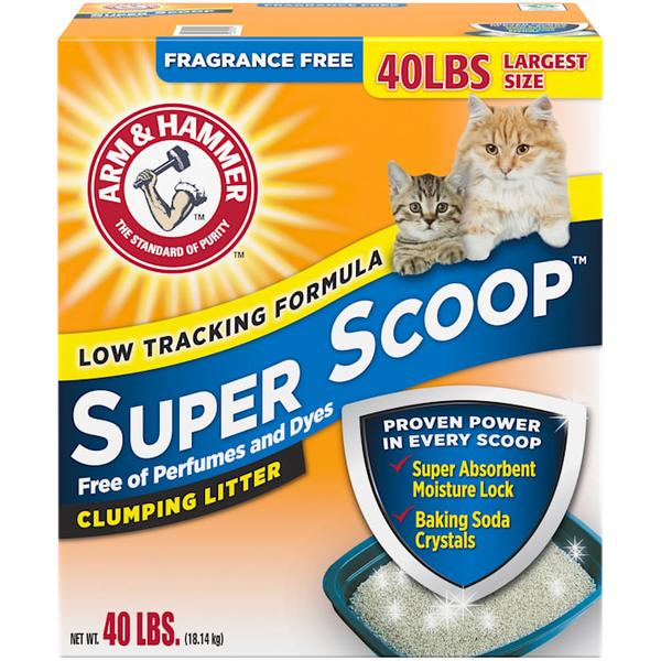 arm---hammer-fragrance-free-super-scoop-clumping-litter-for-cats,-40-lbs./