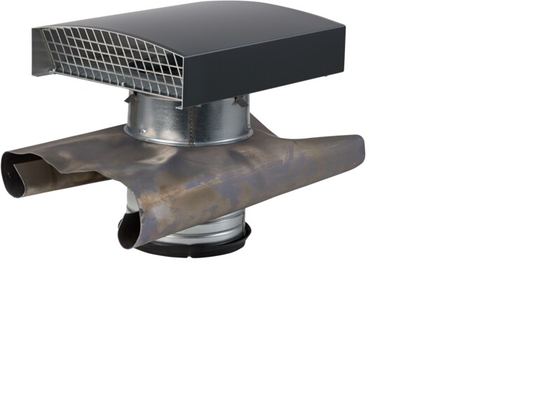 STIEBEL ELTRON Dachdurchführung für Schrägdach, Aluminiumhaube, DN 160 - 170016 - LB14545 Image