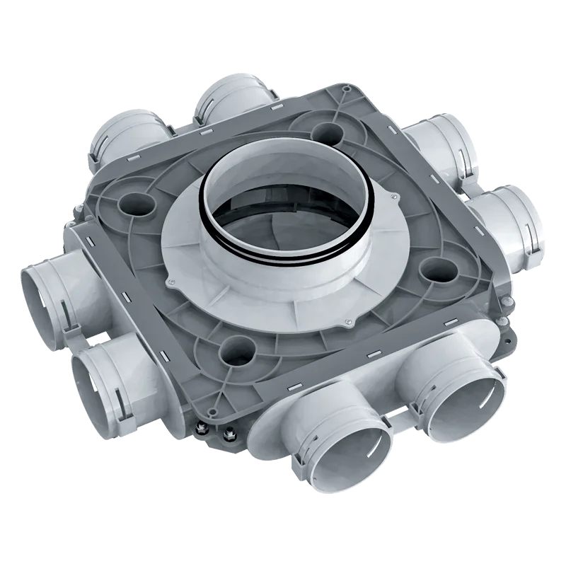 BlauFast Kunststoffverteilerkästen 75 mm - Blauberg Ventilatoren - LB11404.4 Image