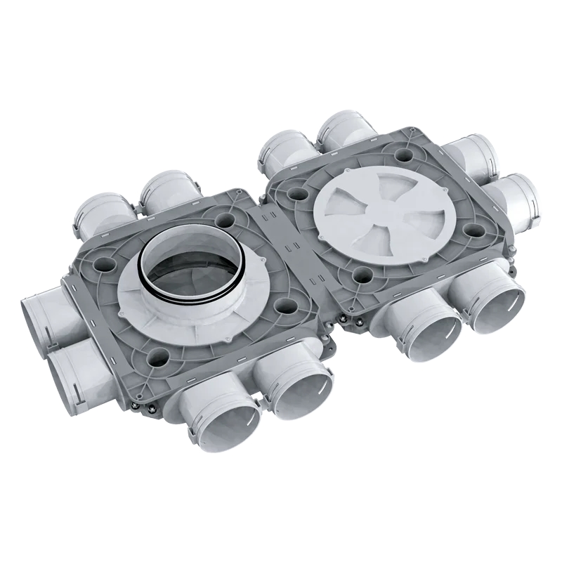 BlauFast Kunststoffverteilerkästen 90 mm - Blauberg Ventilatoren - LB11408.10 Image