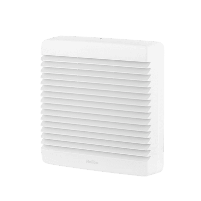 Helios GVK 250 Selbstt. Verschlussklappe - f. Zu- u. Abluft m. Abweisgitter, weiß - 00371 - LB14939 Image