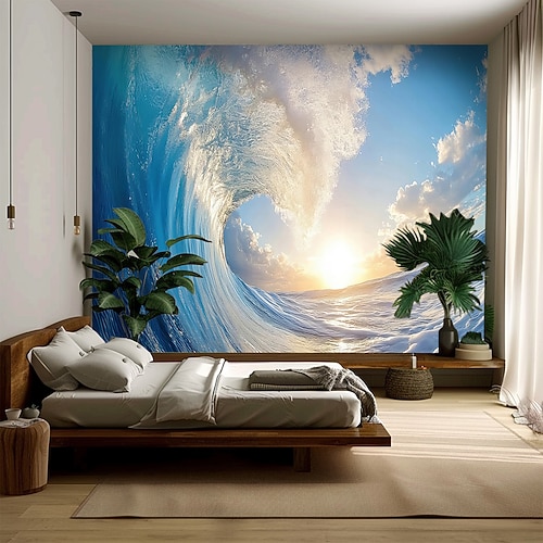 Tapisserie Banner Decke Landschaft 3D Schlafzimmer Wohnzimmer Wohnheim Jugendzimmer Studentenwohnheim Wandveranda Wohndeko Image