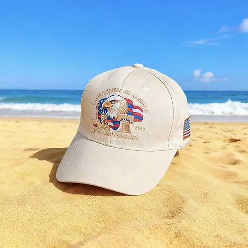 Baseballkappe Laufkappe Sonnenhut Unisex Flügelärmel Laufmütze Grafik Amerikaner / USA Sonnenschutz Winddicht Wärmeableitung für Tennis Baseball Laufen Sommer Frühling Winter Schwarz Rot Dunkelmarine Image