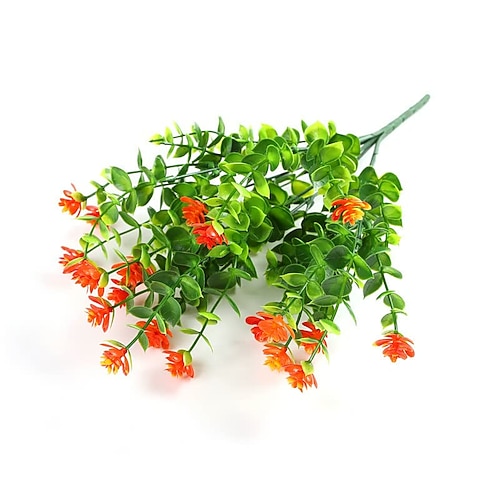 2er-Pack / 8er-Pack Kunstblumen für den Außenbereich, UV-beständig, künstliche Kunststoffblumen, Rosen, nicht verblassen, künstliche Kunststoffpflanzen für den Innen- und Außenbereich, Hochzeit, Image