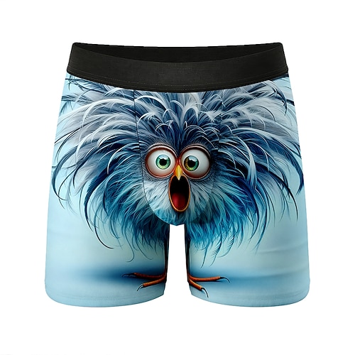 Herren Tiermotiv Küken Frizzle Chickens Dehnbare Boxershorts Badeshorts Boxer-Badeshorts Lustig Lässig Heim Strandurlaub Elastischer Bund Feuchtigkeitsableitend Atmungsaktive Unterwäsche Designer Image