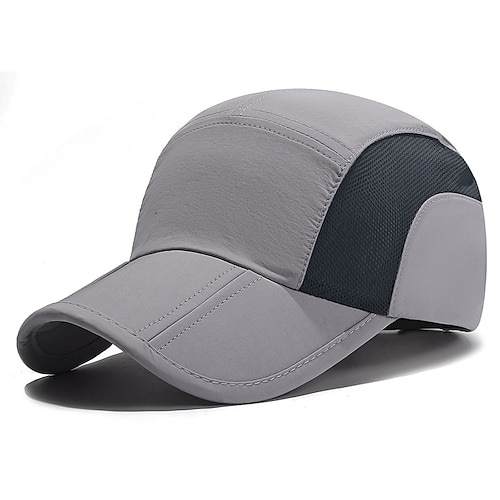 Baseballkappe Laufkappe Sonnenhut Unisex Flügelärmel Laufmütze Einfarbig Sonnenschutz Winddicht Schnelltrocknend für Tennis Baseball Laufen Sommer Frühling Herbst Dunkelgrau Violett Schwarz Image
