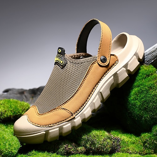 Strick-Slipper für Herren – leichte, atmungsaktive Freizeitschuhe, ideal für Outdoor-Aktivitäten, Spaziergänge, Reisen und den Urlaub. Image