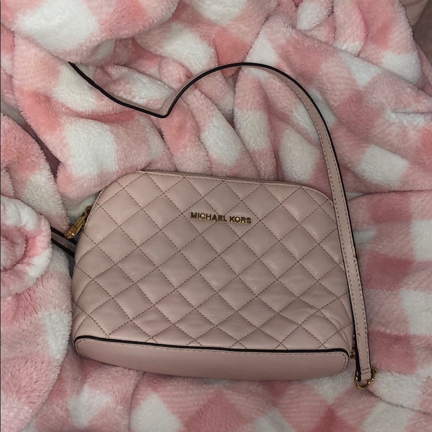 Michael Kors Bags | Baby Pink Mk Quilt Bag | Color: Gold/Pink | Size: Os