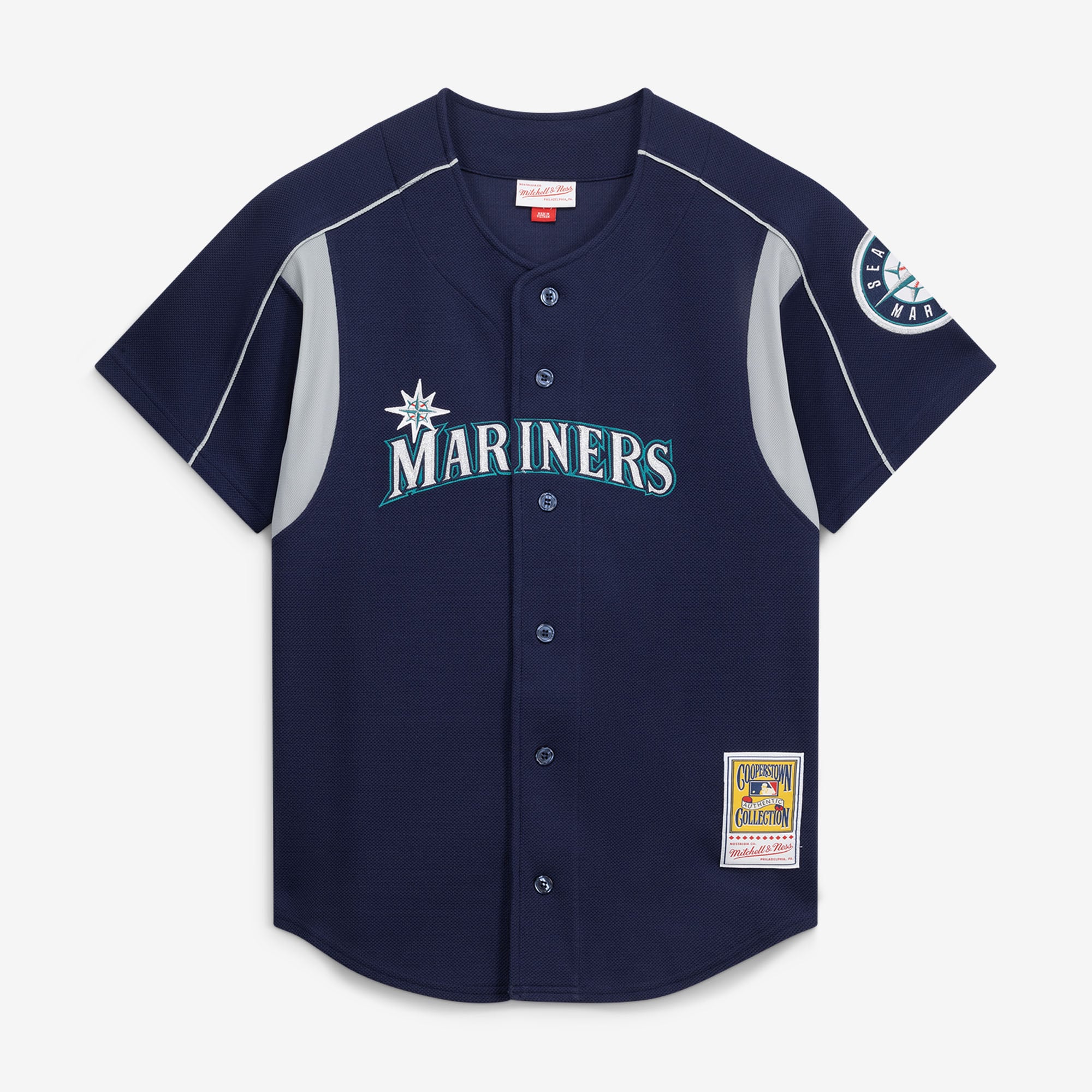Mitchell & Ness Felix Hernandez Herren-Trainingsjersey aus der Seattle Mariners Cooperstown Collection in Marineblau