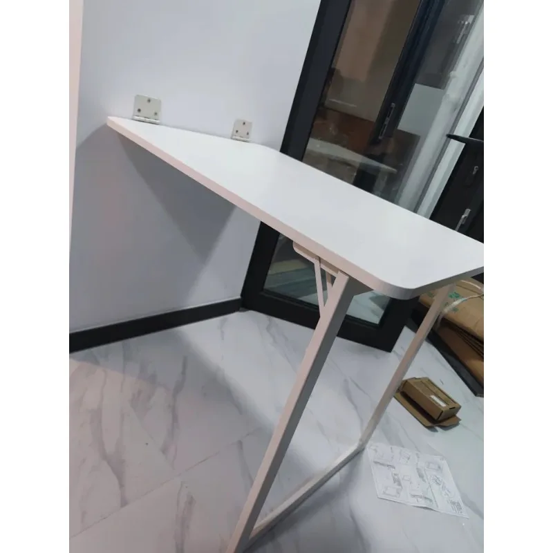 An der Wand montierter Klapptisch, Wand-Esstisch aus massivem Holz, versteckter, an der Wand montierter Computertisch, multifunktionaler faltbarer Tisch
