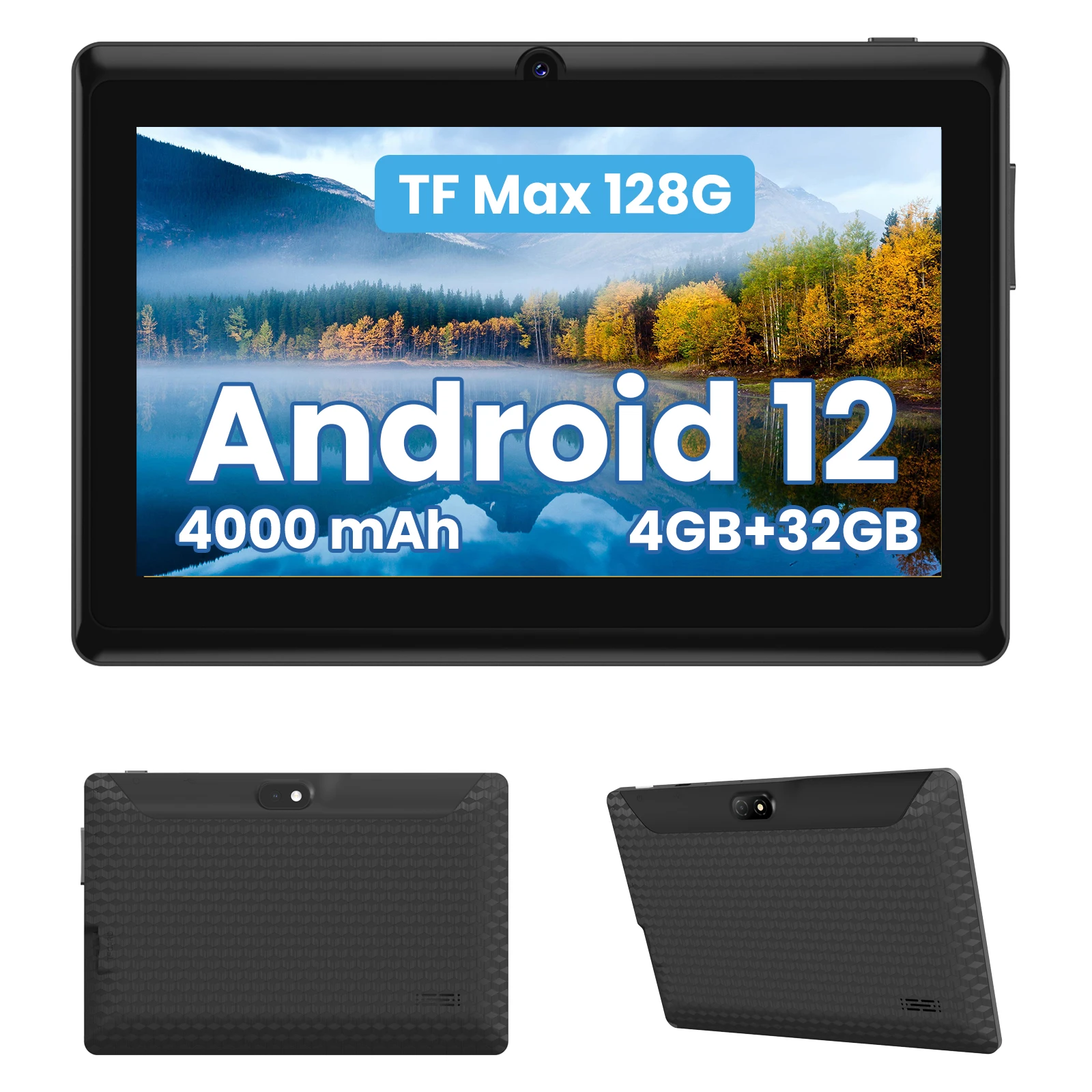 I-Atar P1 Mehrsprachiges Android-Tablet 7 Zoll, Android 12.0, 4 GB RAM, 32 GB Speicher, unterstützt 2,4 G WLAN, 4000 mAh Akku, mit GPS Image