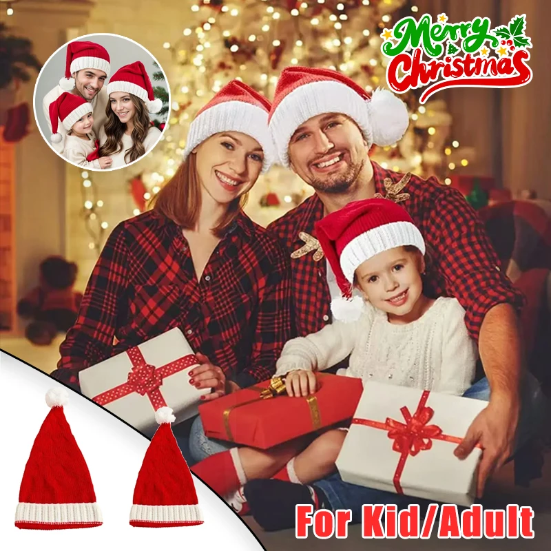 Urlaub Fotoshooting Requisite Weihnachten Strickmütze für Erwachsene Kinder Winter Festliche Party Dekoration Kostüm Zubehör Image