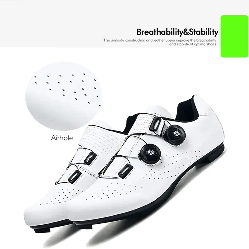 Neue Fahrradschuhe für Herren, selbstsichernde Rennrad-Sportschuhe, Lockless-Trainingsschuhe, Damen-Fahrradschuhe mit SPD-Stollen