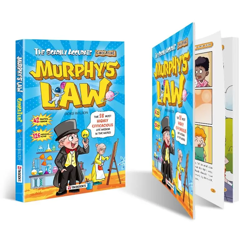 Murphy's Law Lernbuch für Kinder von 8-12 Jahren: Illustrierte, unterhaltsame Lernkonzepte zur Förderung von Widerstandsfähigkeit und einer Wachstumsmentalität Image