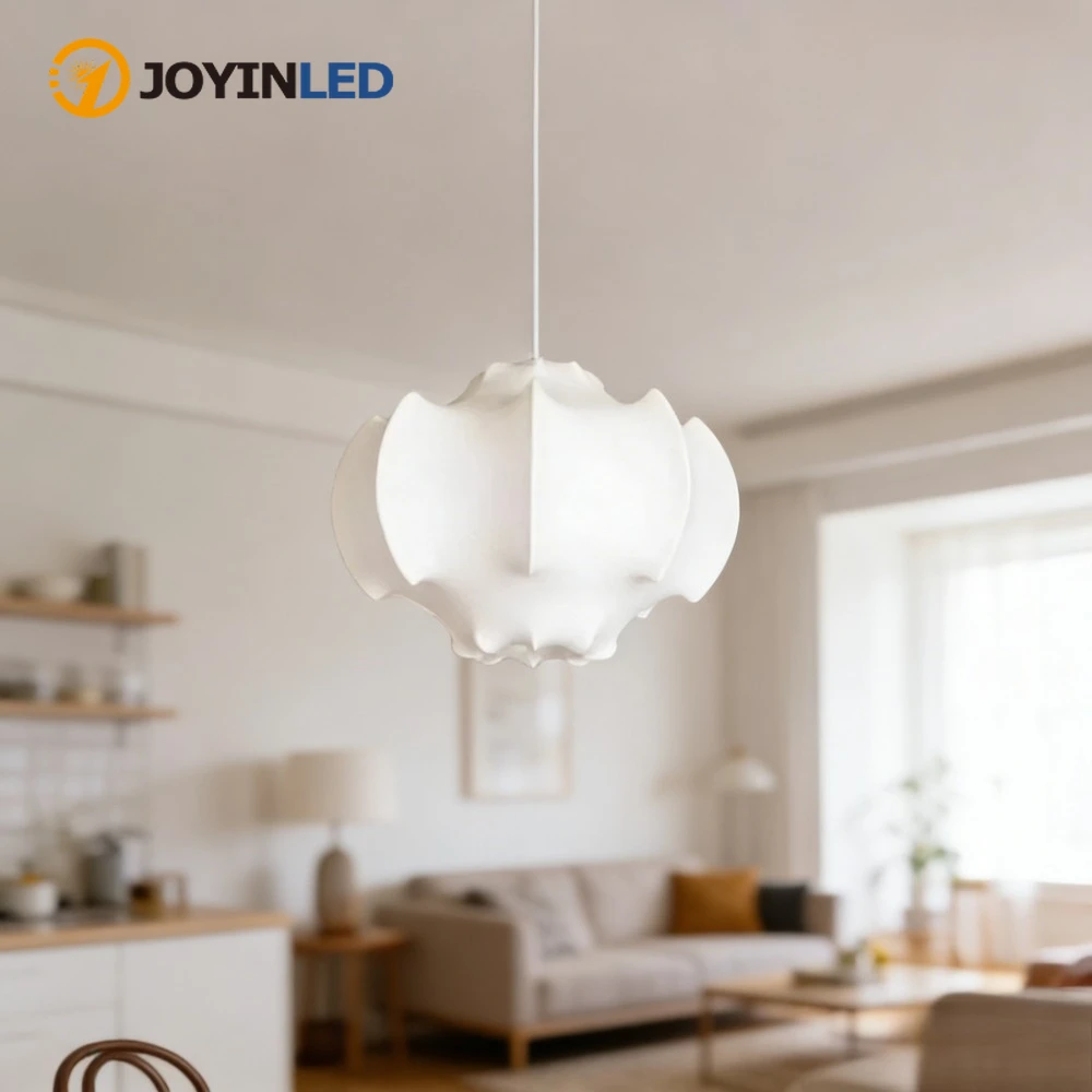 JOYINLED Japanische Nordic Dekorative E27 Suspension Kunst Tuch Design Hängen Decke Licht Seide Anhänger Lampen Beleuchtung Kronleuchter