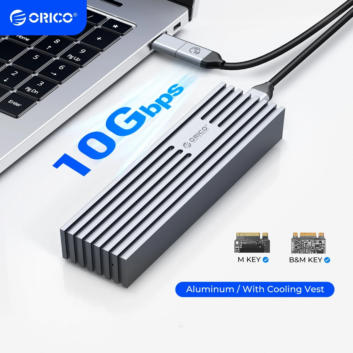 ORICO LSDT USB 4,0 M.2 SSD Fall 40Gbps M2 NVMe Fall Kompatibel mit Thunderbolt 3 4 USB 3,2 USB 3,1 3,0 typ-C Mehrere Protokolle Image