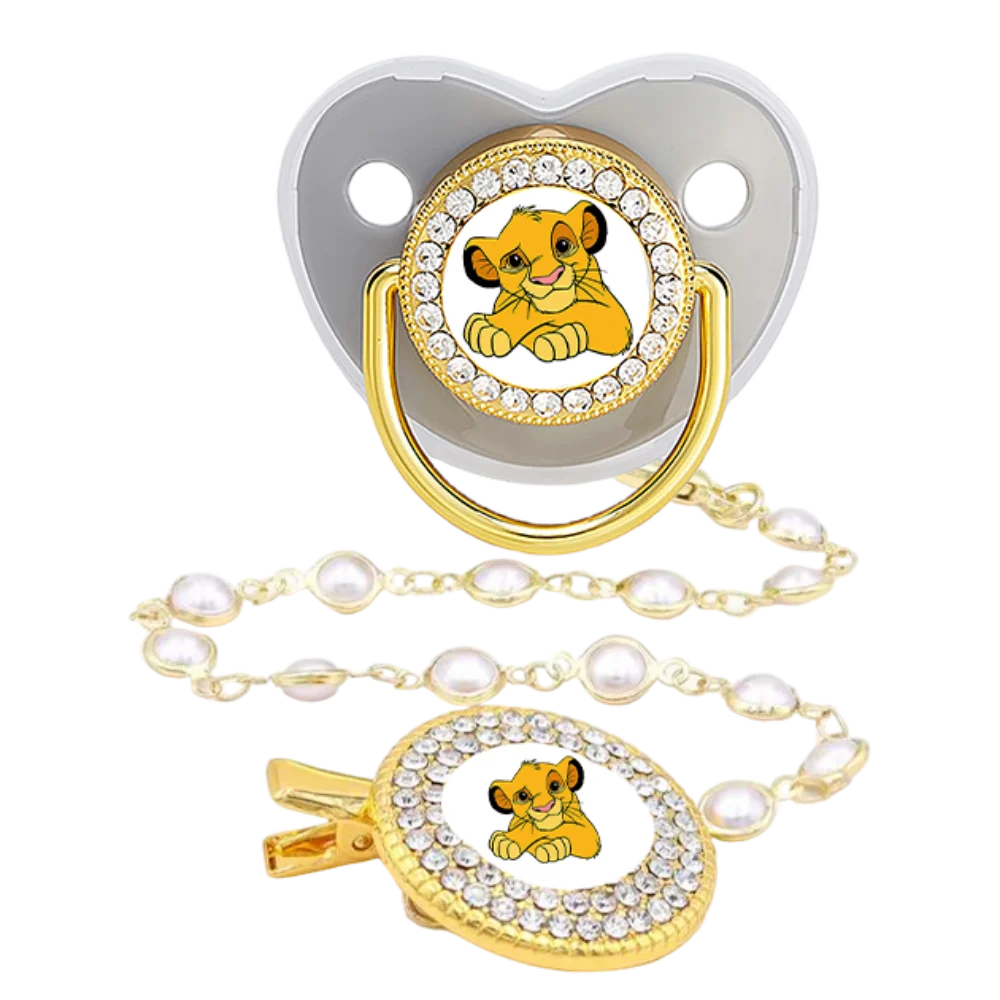 Neugeborenen-Schnuller-Set mit Cartoon-Print, Silikon-Beruhigungssauger, Baby-Fütterungs-Geschenkset für 0-12 Monate Image