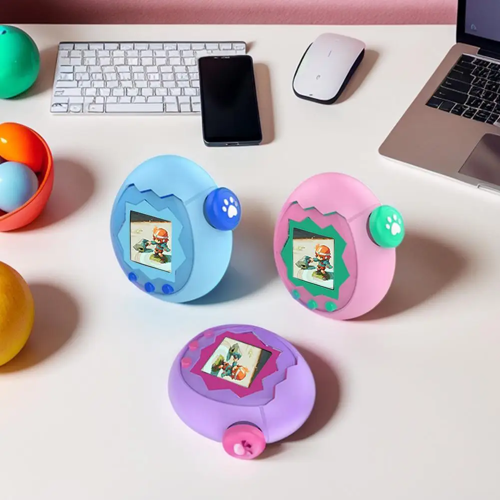 Flüssige Silikonhülle für Tamagotchi Paradise mit TPU-Displayschutzfolie, kratzfeste, stoßfeste Schutzhülle, Spielzubehör Image