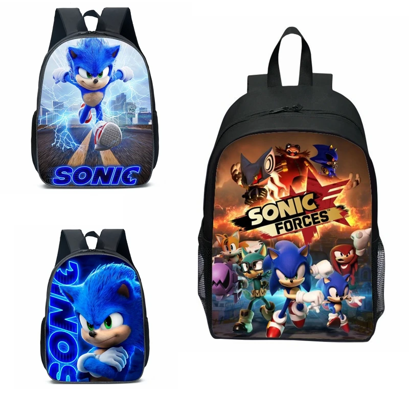 Nouveau dessin animé Animation Sonic SONIC sacs d'école primaire et secondaire sacs à dos pour enfants Anime dessin animé sac d'école Mochila
