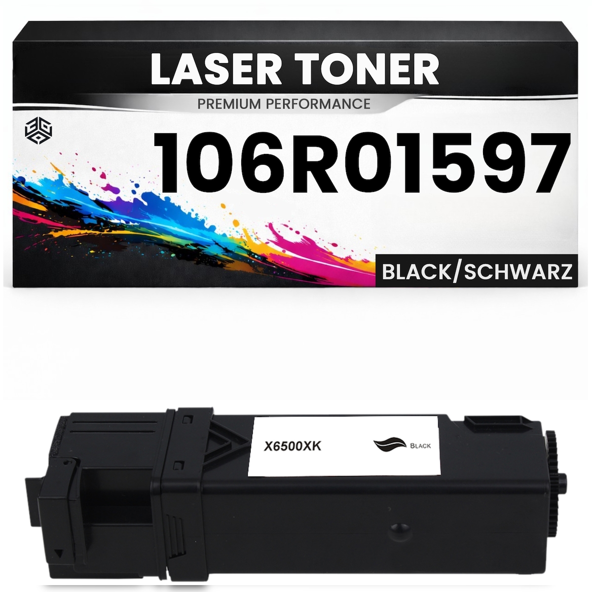 3DPlady Toner 106R01597 für Xerox kompatibel Schwarz hochwertige Premium Alternative für Xerox WorkCentre6505 WorkCentre6505DN Xerox Phaser 6500 6500DN Image