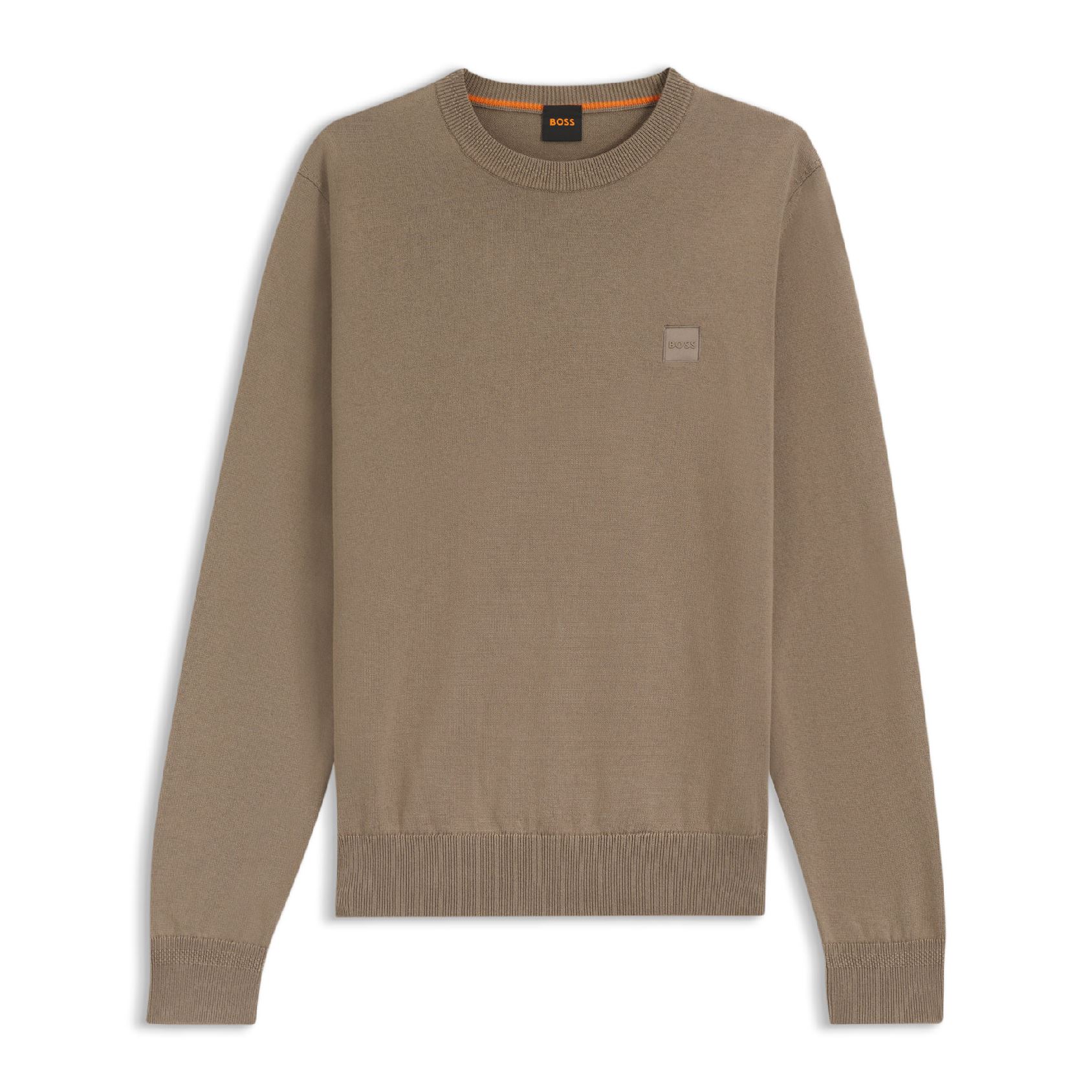 Herren Boss Kanovano S Logo-Label Pullover in Grün