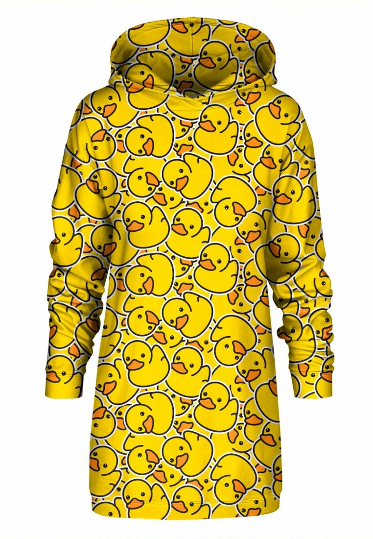 "Rubber Duck" Oversize Hoodie-Kleid XL