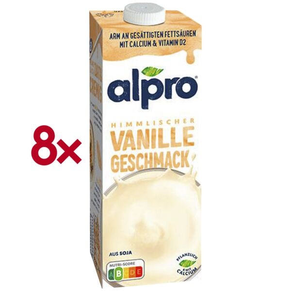 alpro 8er-Pack Soja-Drink »Vanille « 1 l Image