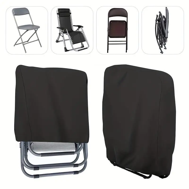Garden Outdoor Folding Chair Cover Dustproof Cover Garden Terrace Furniture Cover Chair Cover Sunscreen Beach Chair Cover