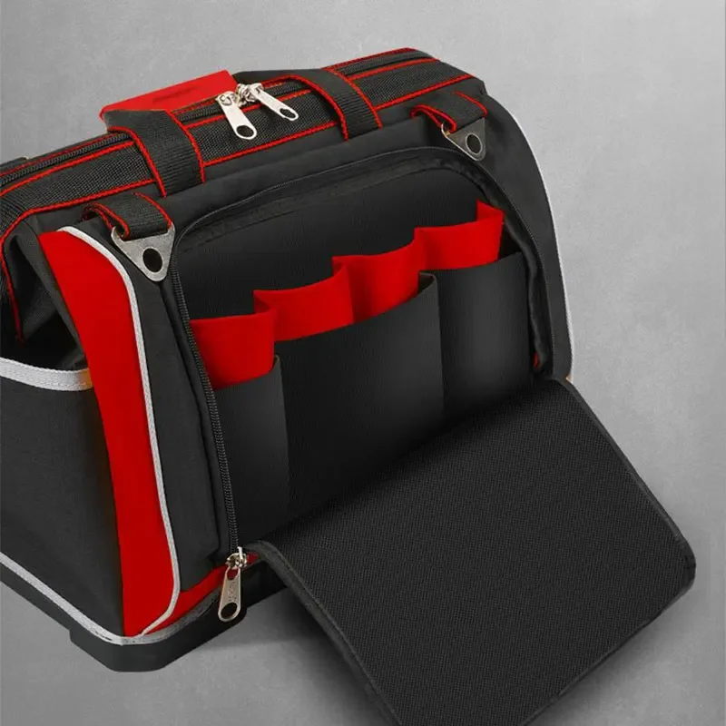 Sac à outils étanche avec poches, étui de perceuse, boîte à outils, sac à main de rangement multifonctionnel, Kit d'organisation d'outils d'électricien, sac à outils