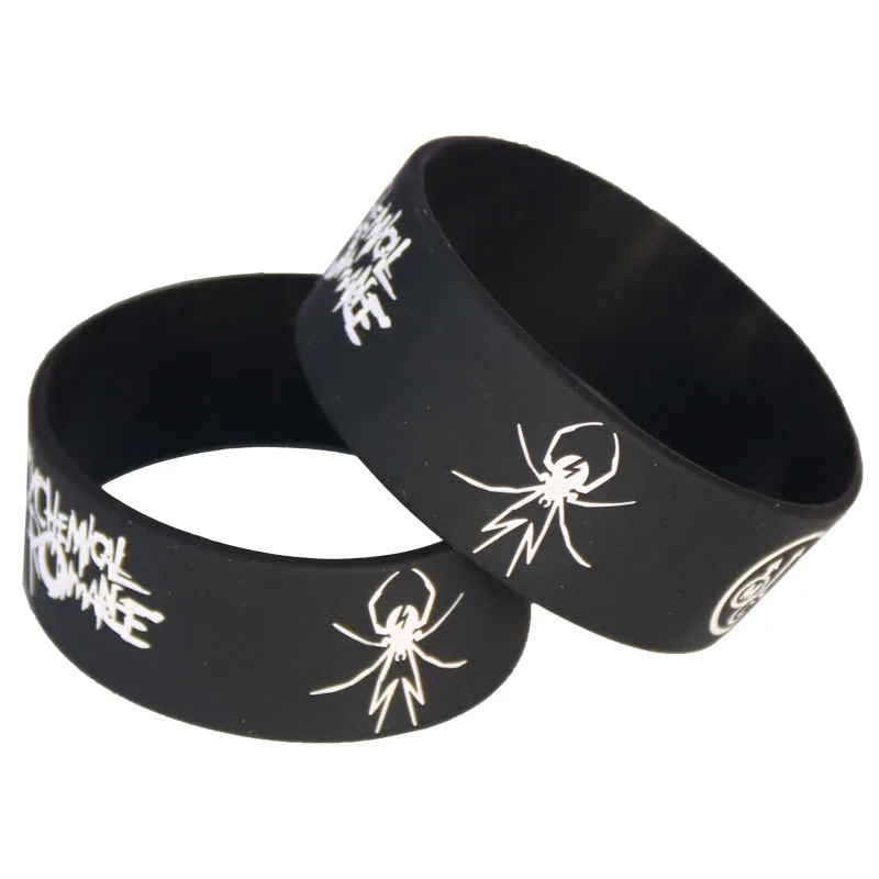 1PC Heißer Verkauf My Chemical Romance Silikon Armband Gummi Power Männer Armband Spinne Punk Rock Band Banles Musik Liebhaber SH065 Image