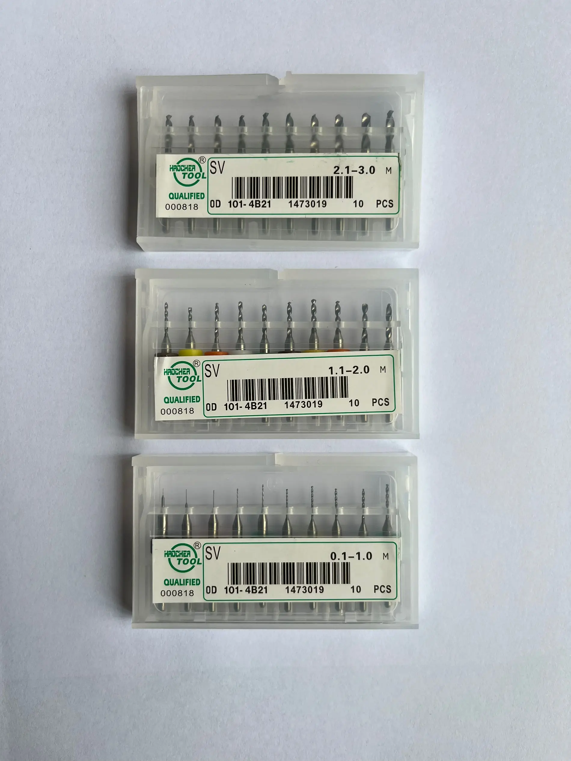 NEUE 10PCS PCB Bohrer wolfram legierung auf schaft bohrer 0,1/0,3/0,35/0,4/0,45/0,5/0,5/0,5/0,6-3,175mm platinen CNC Bohrer Bits Image